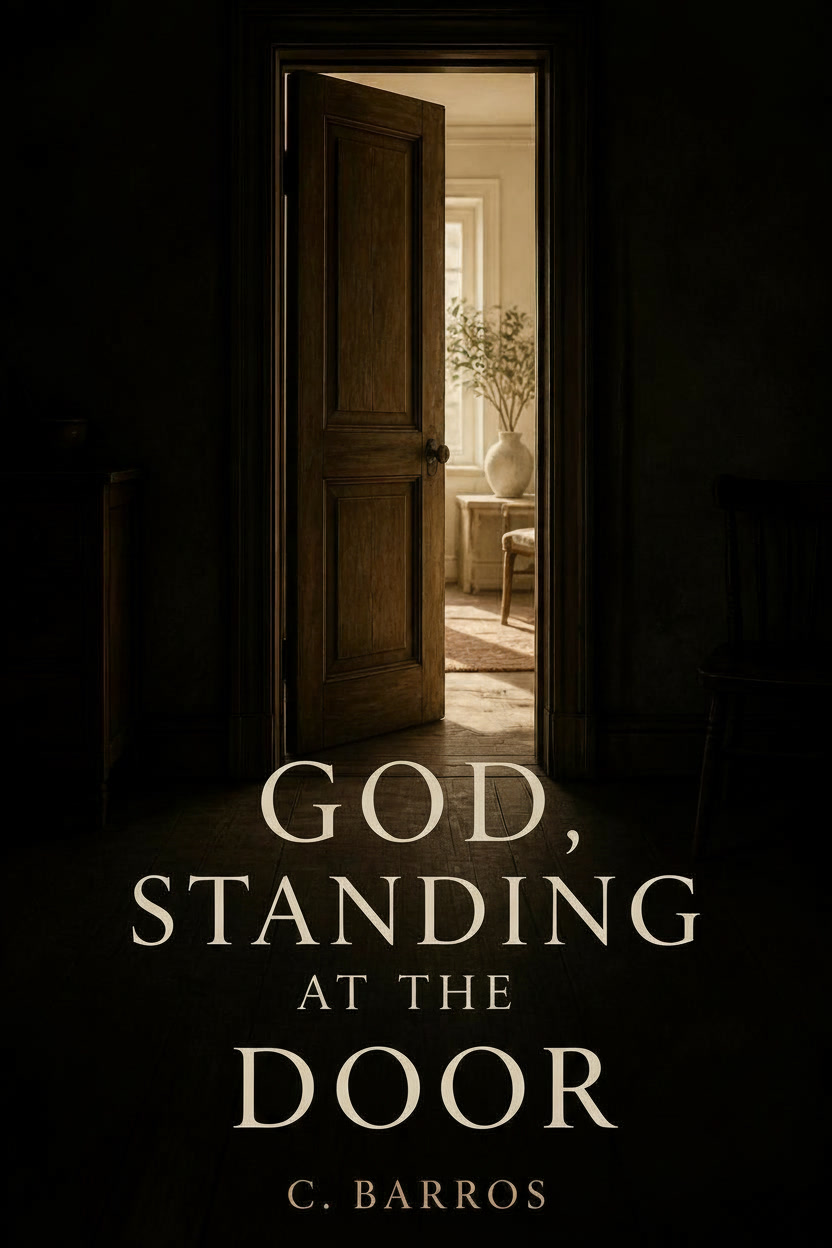 Cover of God, Standing at the Door by C. Barros